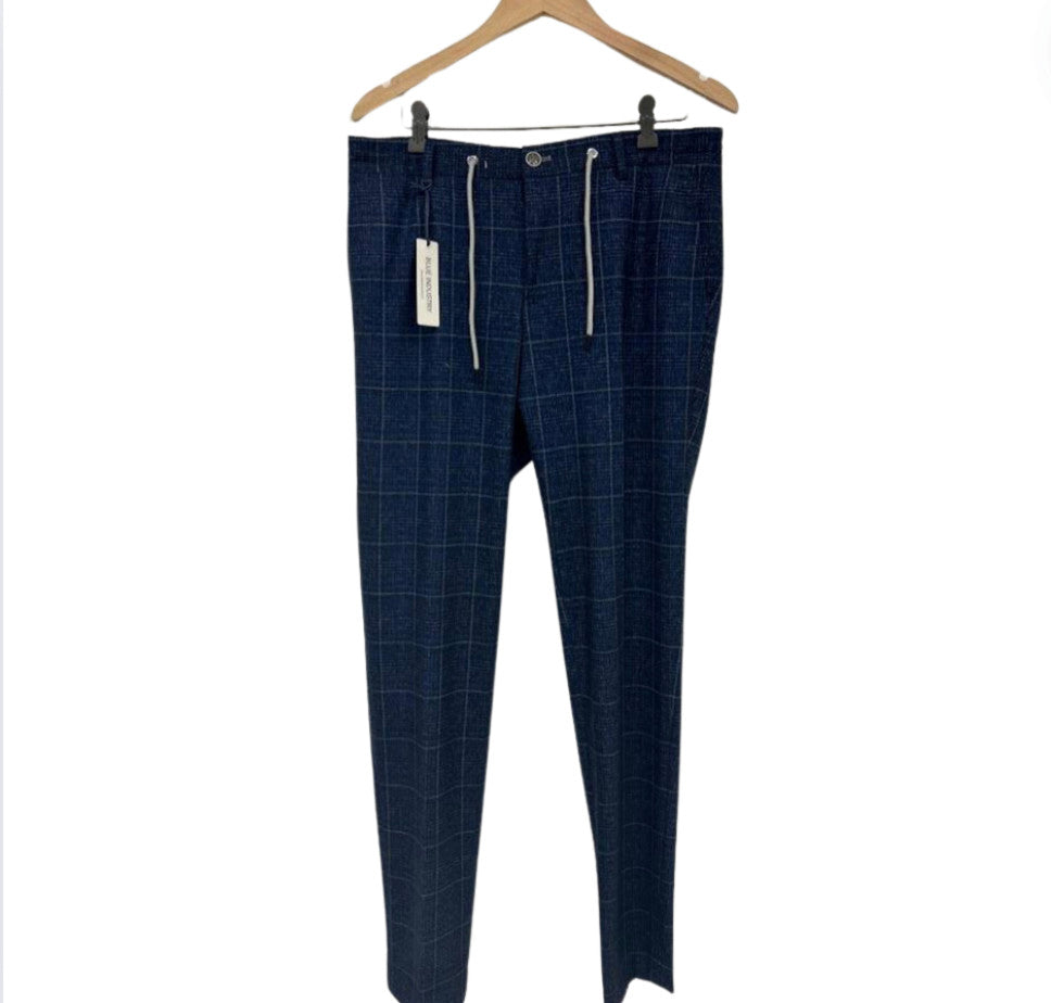 Blue Industry Check Suit Seperate Pant