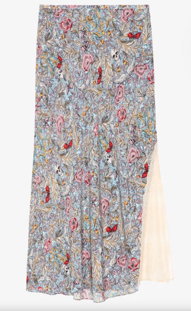 Zadig & Voltaire W Jayla Soft British Flowers Skirt