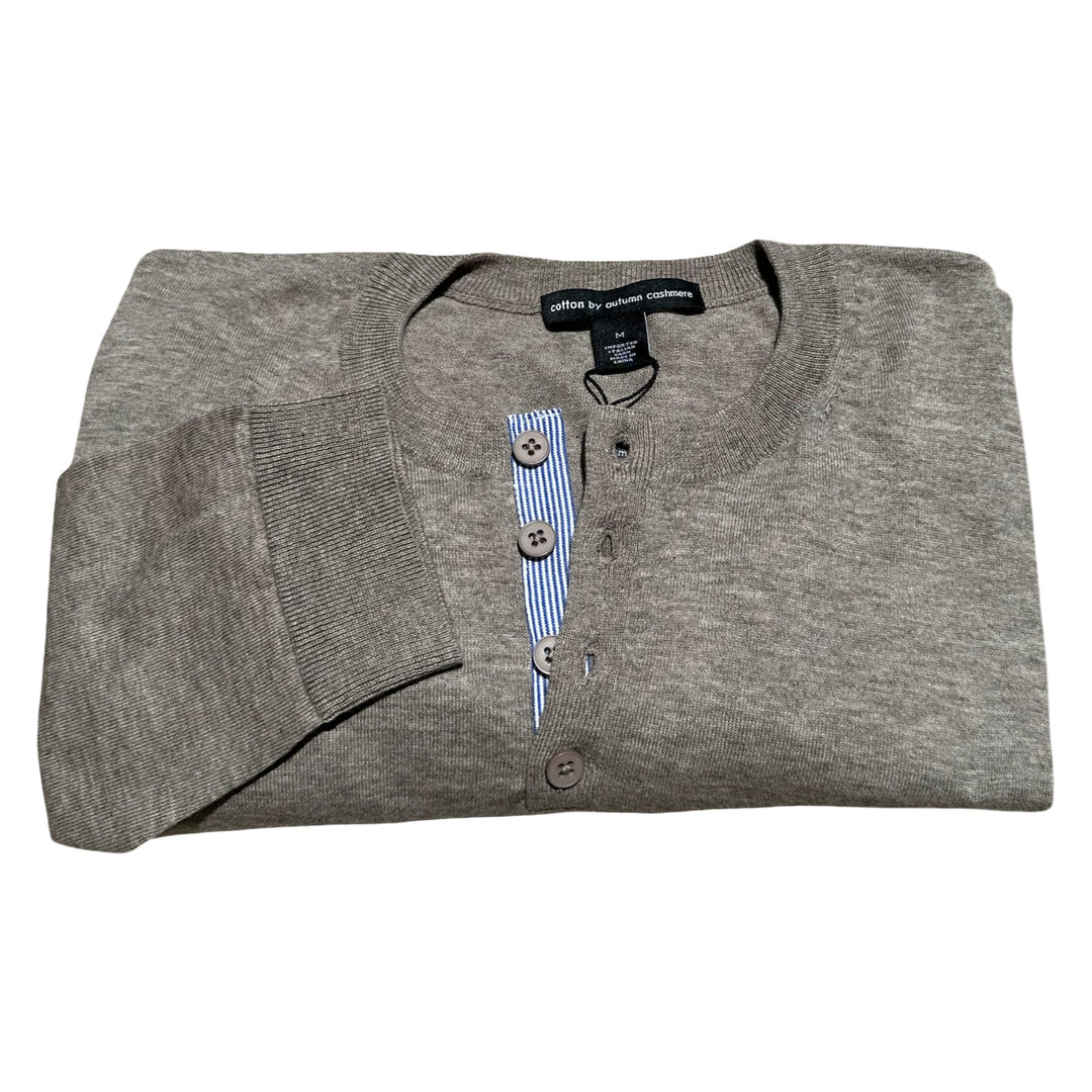 Autumn Cashmere Fabric Placket Henley