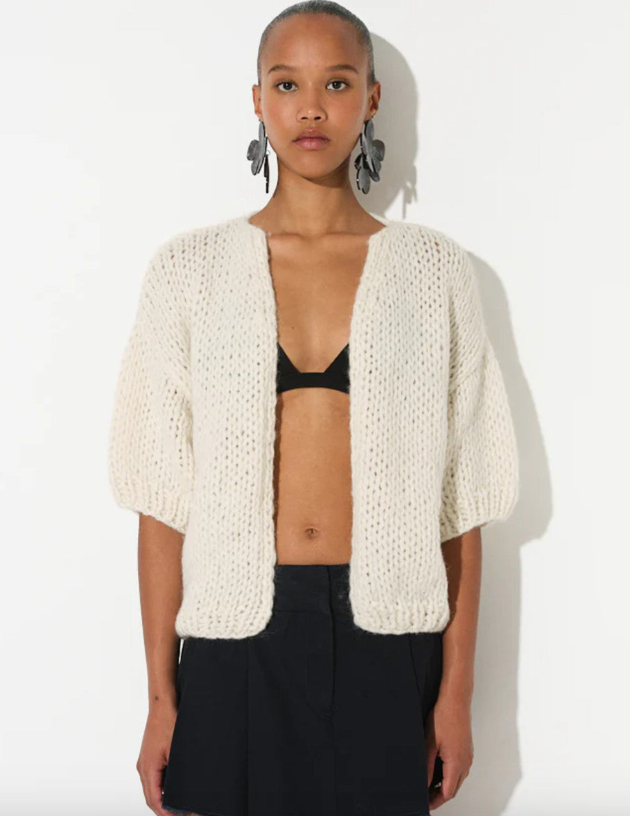 Maiami W Alpaca Bomber Cadigan SS
