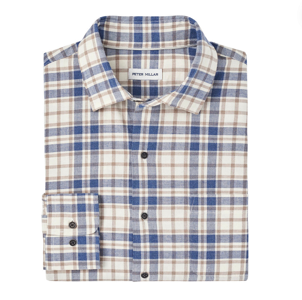 Peter Millar Cotton Stretch Sport Shirt – Grey Salt Peter Millar Cotton Stretch Sport Shirt – Grey Salt