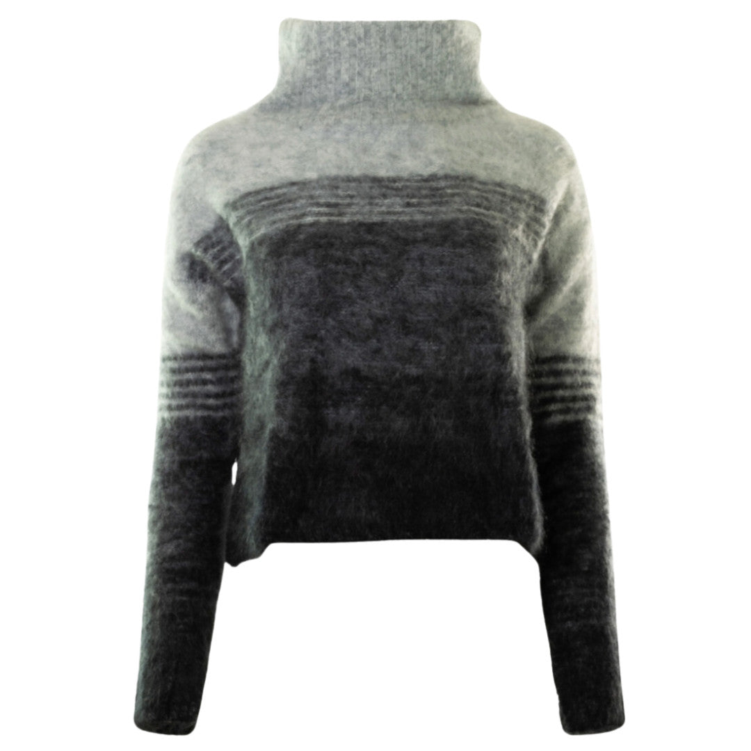 Autumn Cashmere W Fluffy Gradient Mock