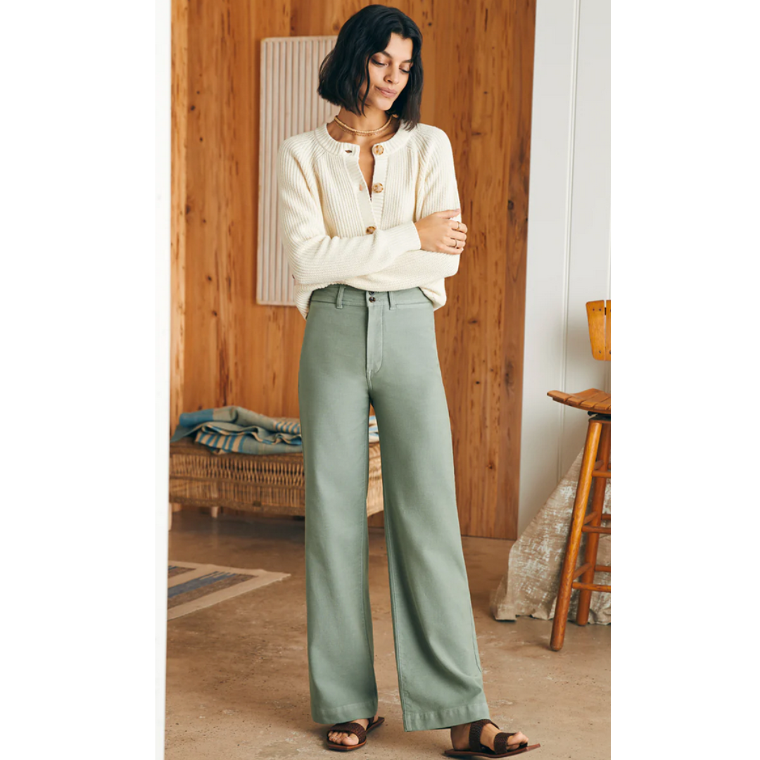 Faherty W Stretch Terry Harbor Pant