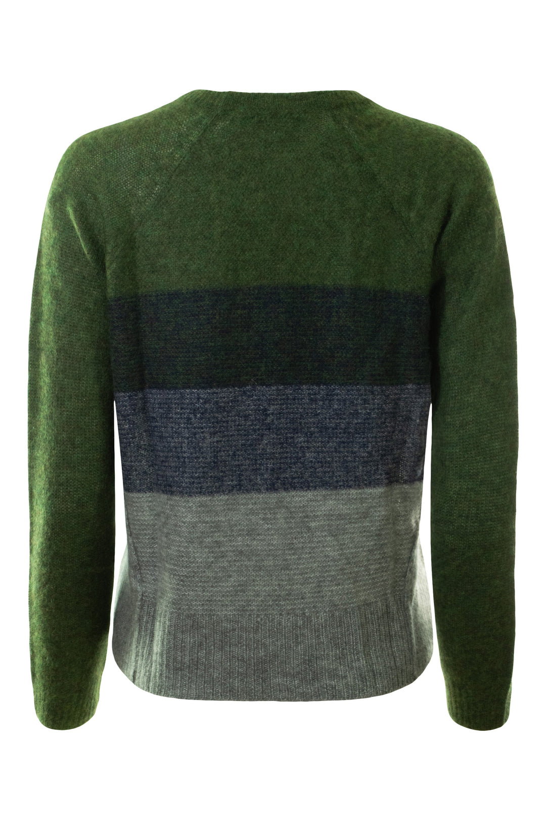Autumn Cashmere Raglan Links Stitch Stripe Crew