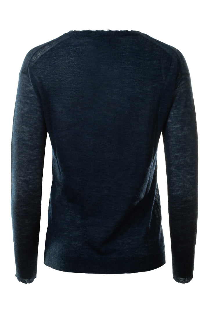 Autumn Cashmere W Raw Edge Crew