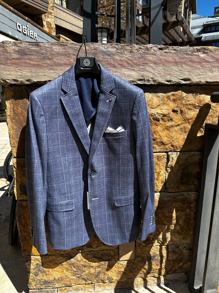 Blue Industry Blazer Windowpane