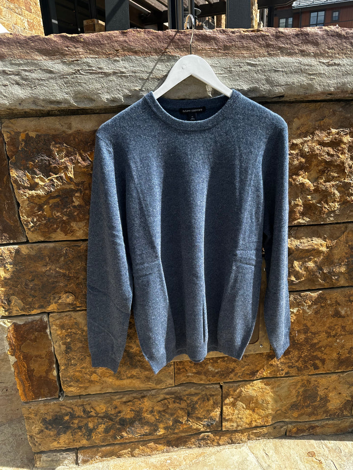 Autumn Cashmere Basic Crew With Rib Bottom