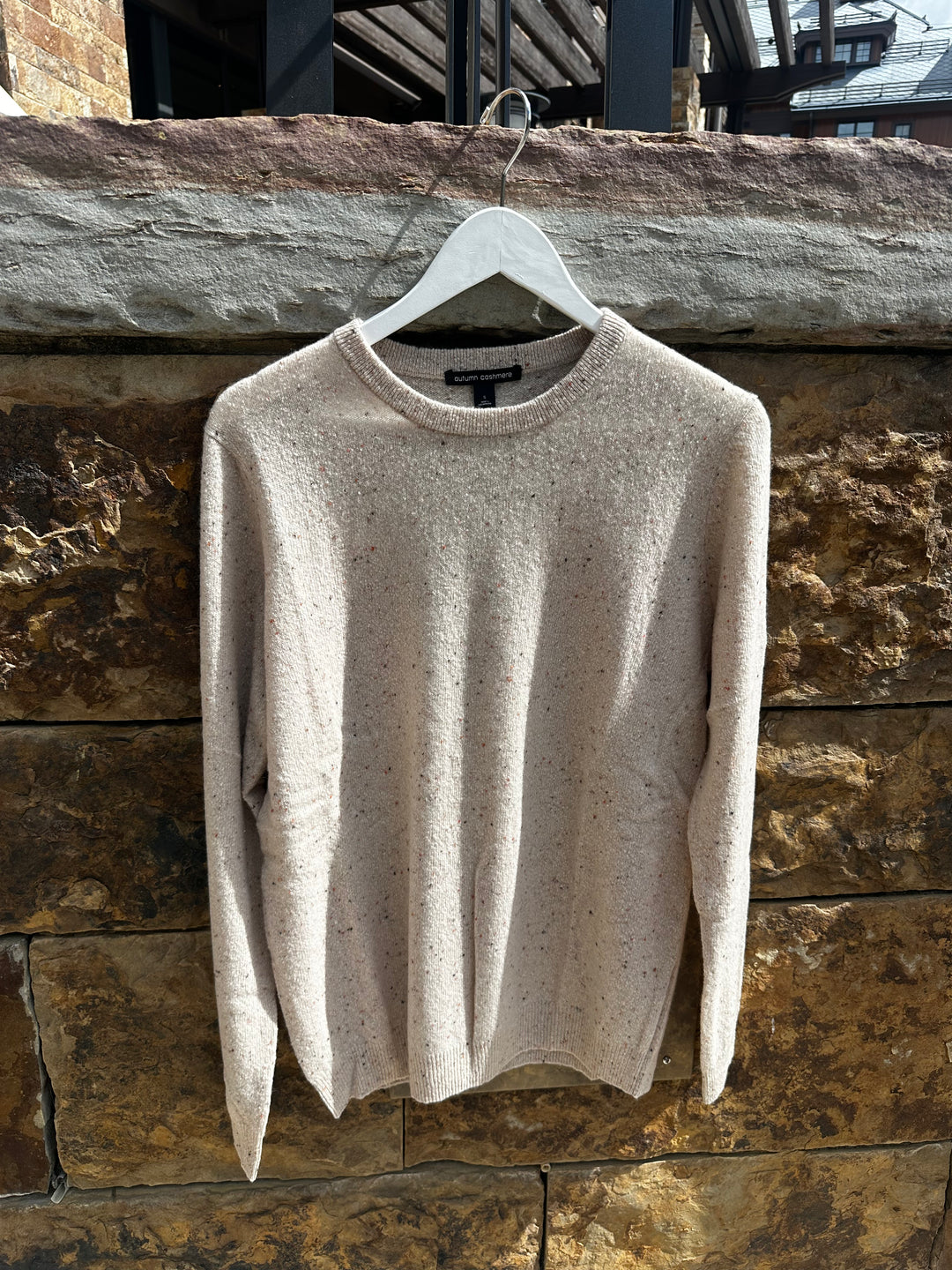 Autumn Cashmere Basic Crew With Rib Bottom