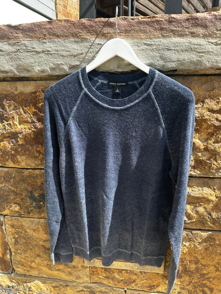 Autumn Cashmere Inked Sweatshirt With Coverstitch
