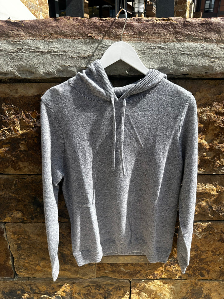 Autumn Cashmere Pullover Hoodie With Coverstitch