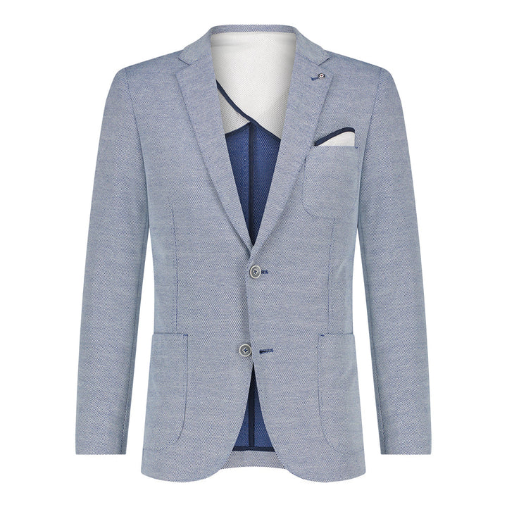 Blue Industry Waffle Blazer