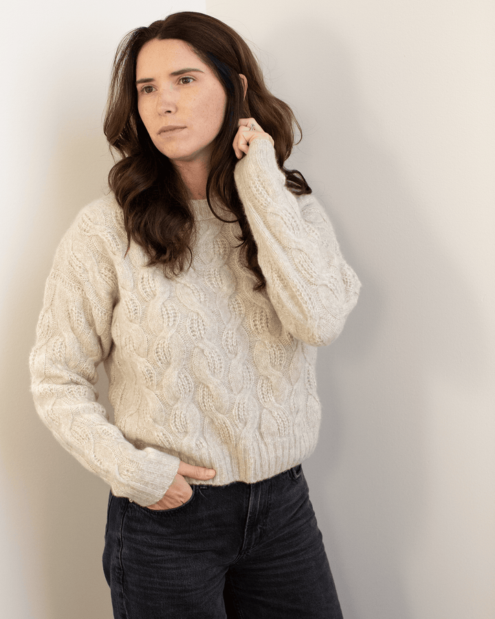 Autumn Cashmere Cable Crew