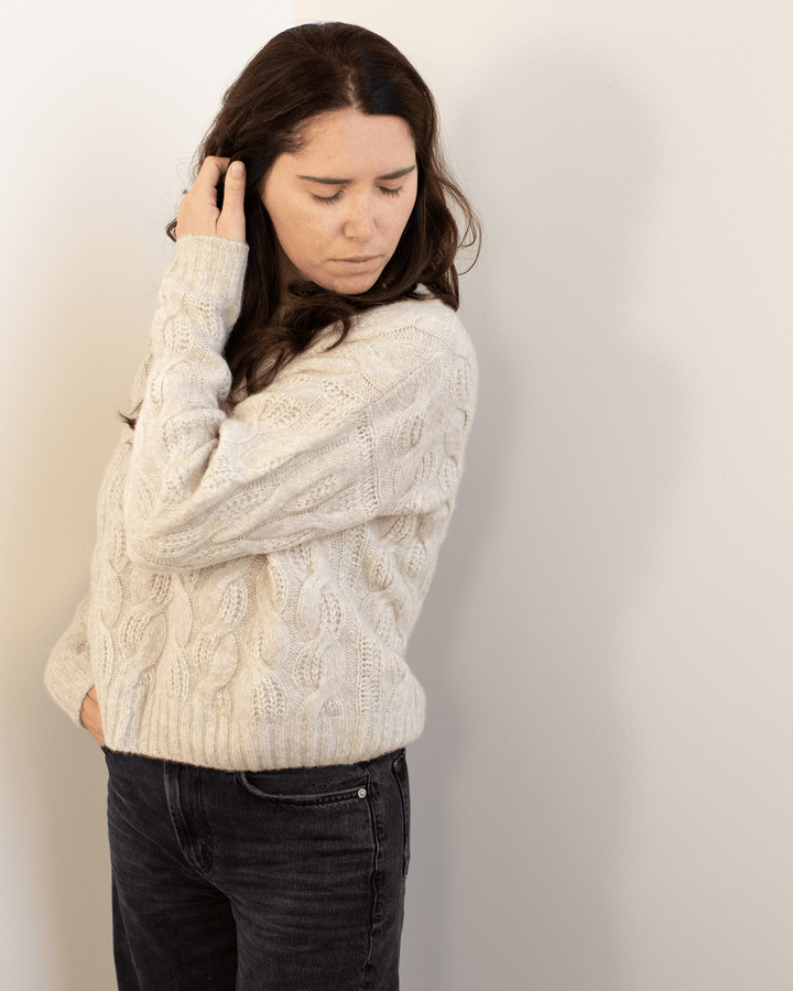 Autumn Cashmere Cable Crew