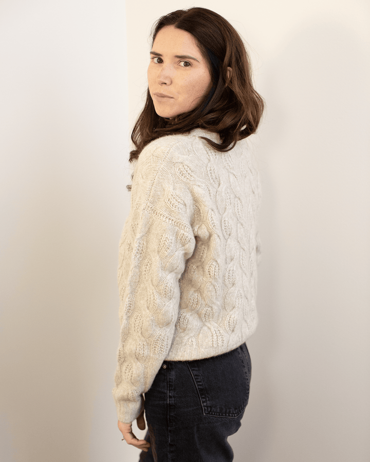 Autumn Cashmere Cable Crew