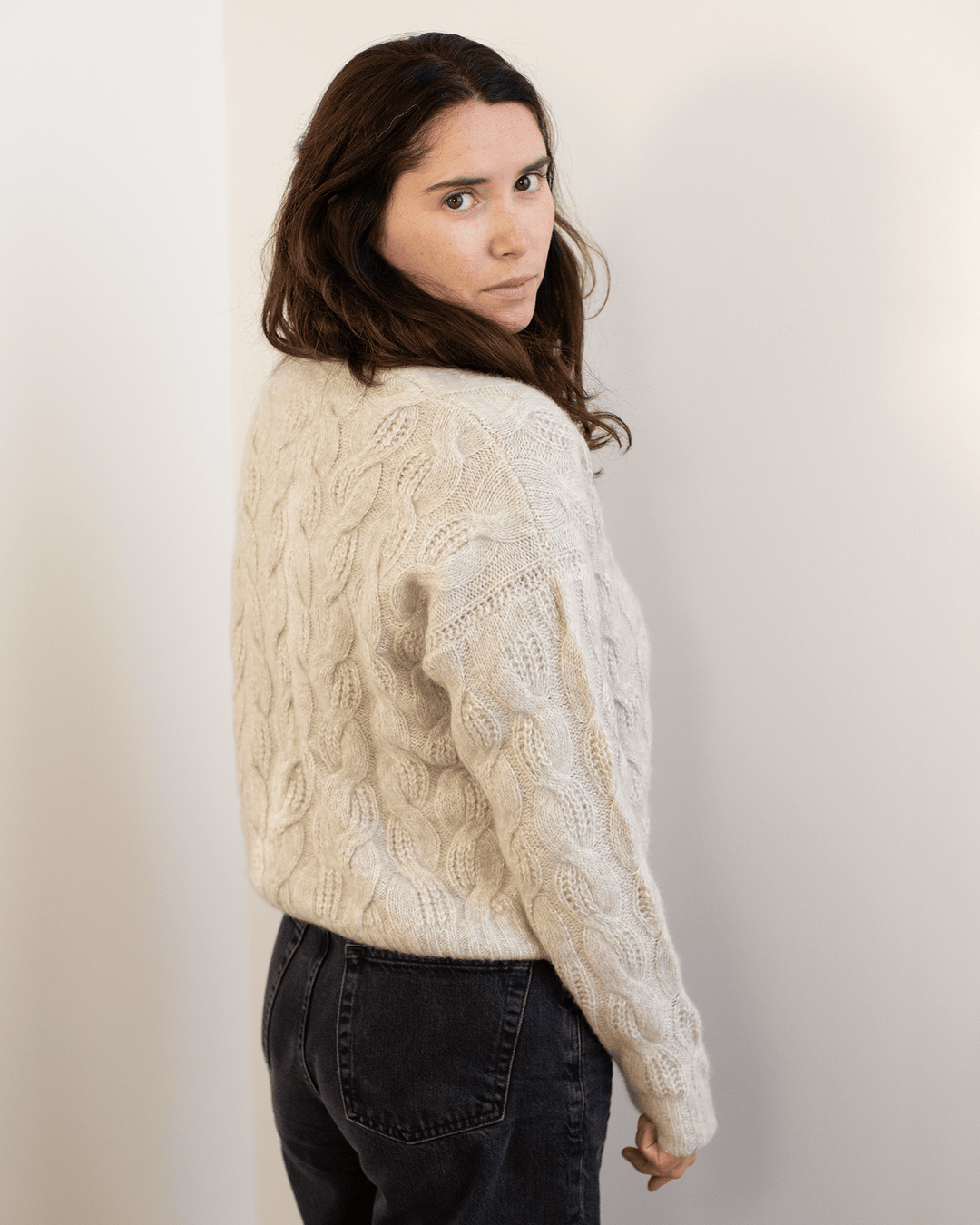 Autumn Cashmere Cable Crew