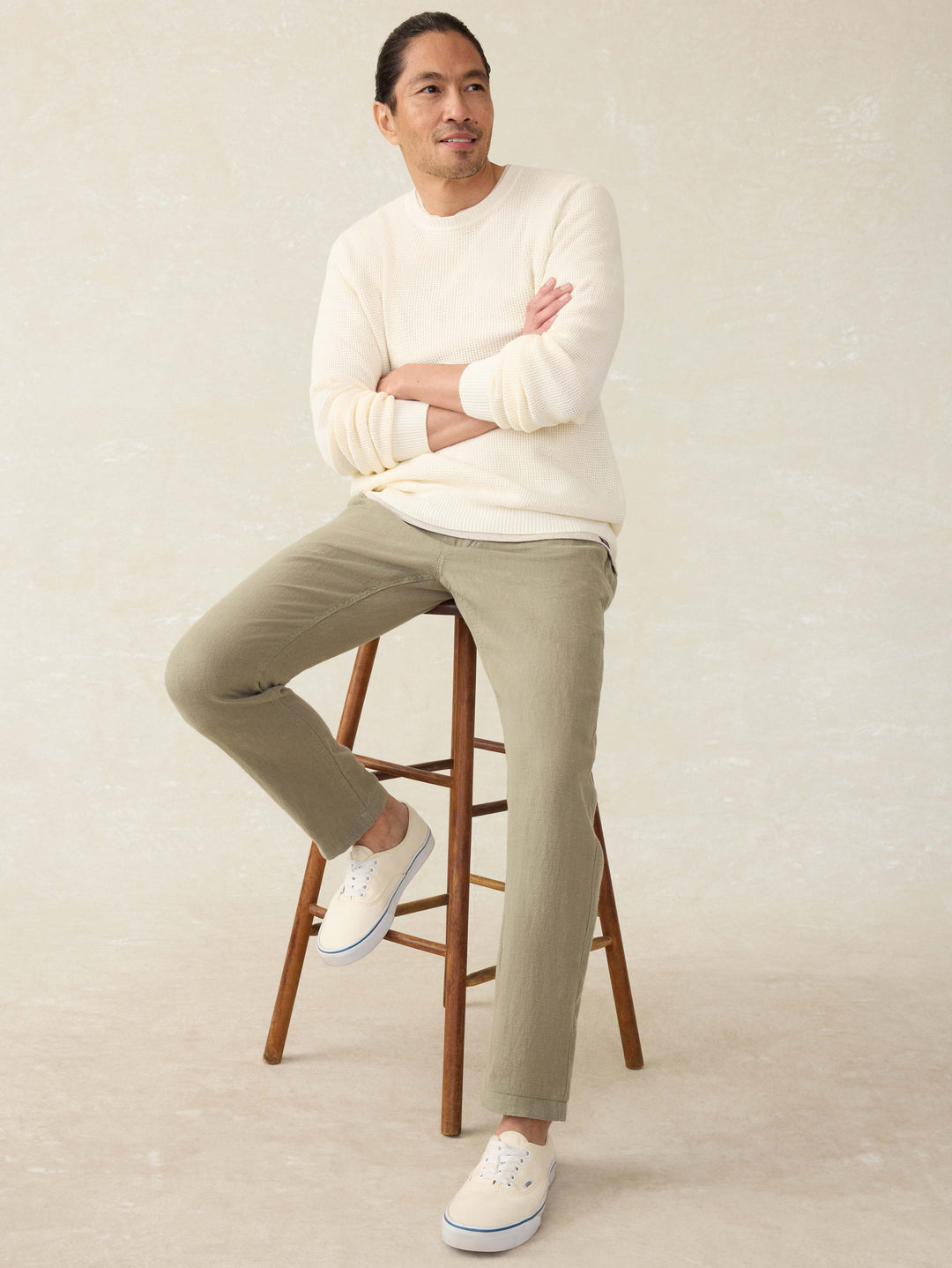 Faherty Linen Drawstring Pants