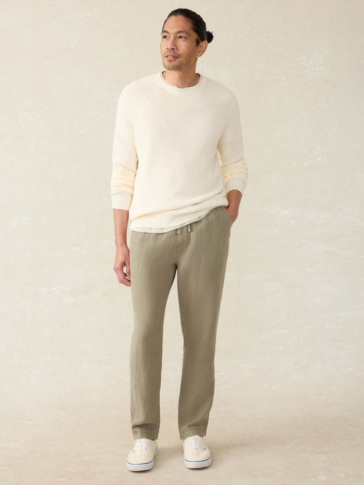 Faherty Linen Drawstring Pants