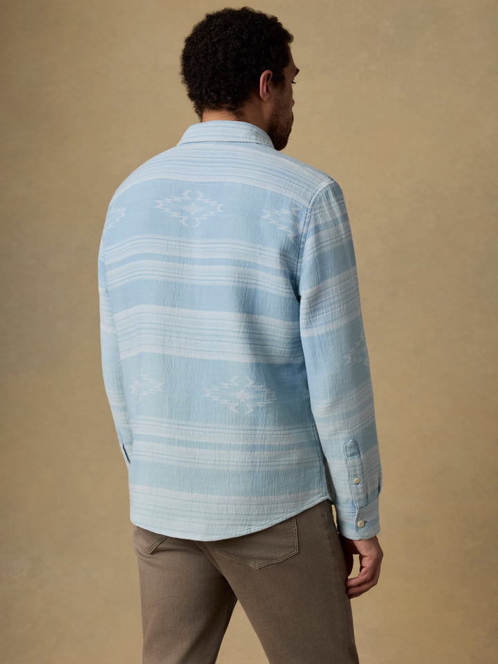 Faherty Doug Good Feather Indigo Canyon Overshirt
