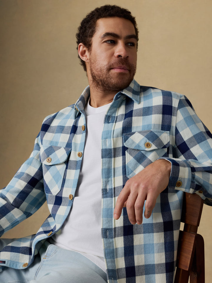 Faherty Indigo Overshirt