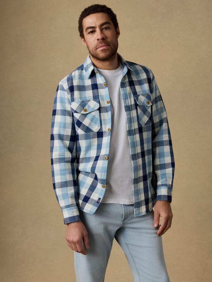 Faherty Indigo Overshirt