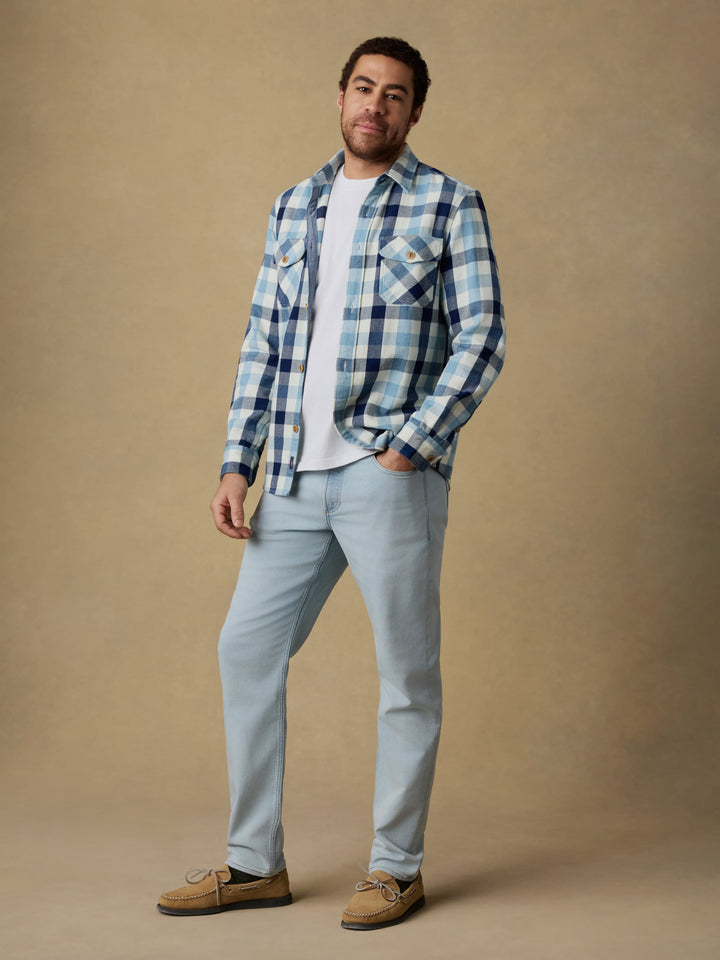 Faherty Indigo Overshirt