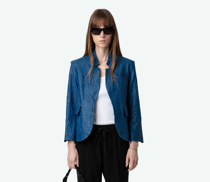 Zadig & Voltaire W Verys Cuir Froisse Leather Jacket