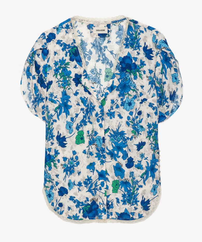 Zadig & Voltaire W Tiffiny Crepe Garden Flowers