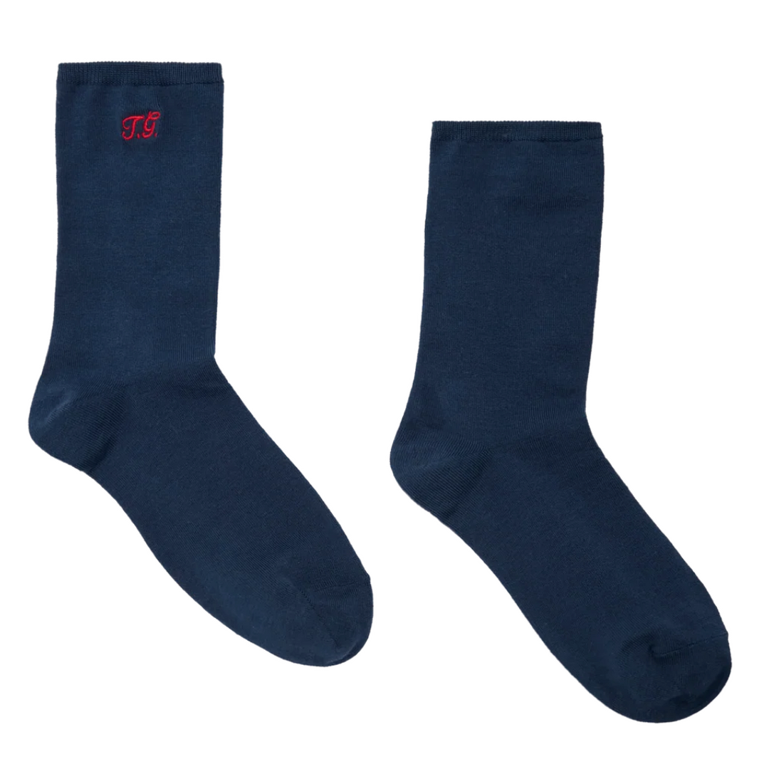 The Great The Monogrammed Trouser Sock