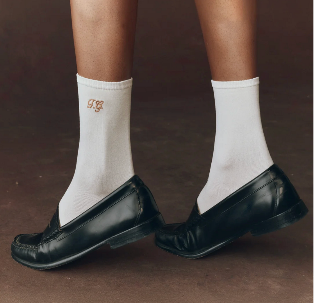 The Great The Monogrammed Trouser Sock