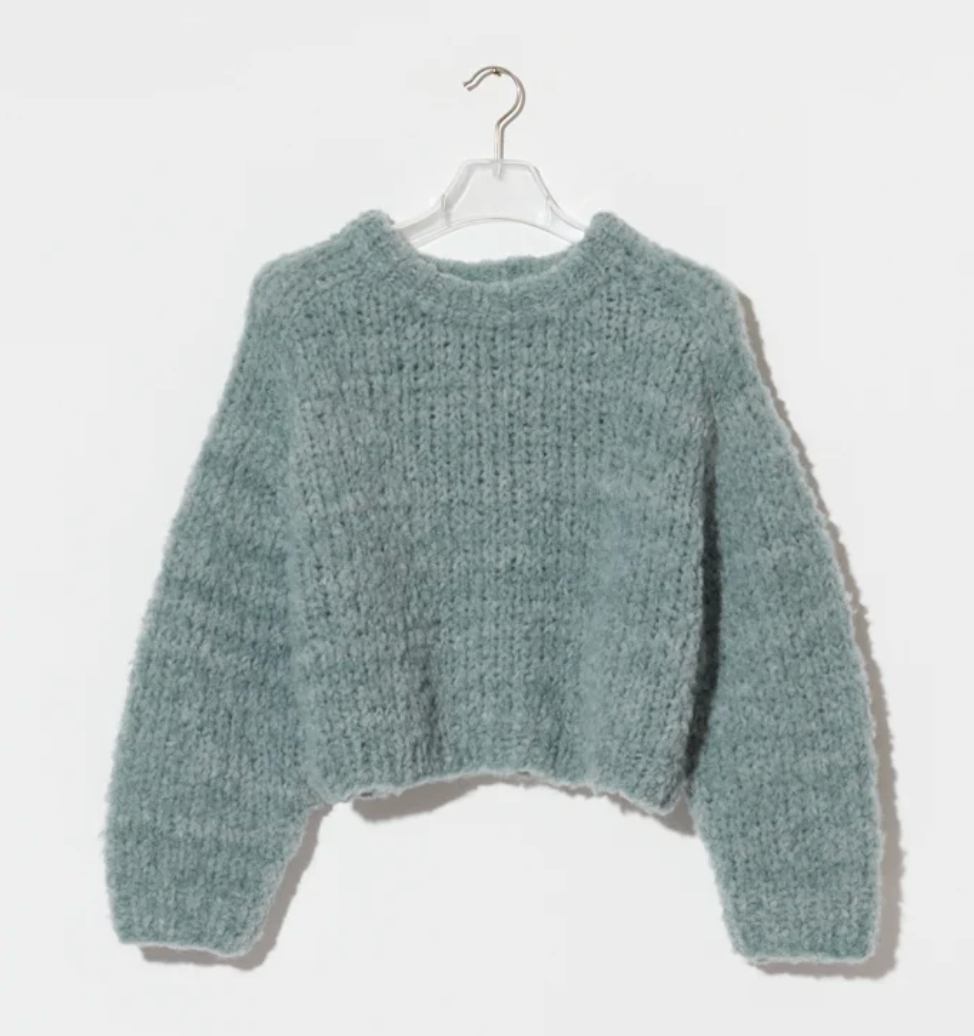 Maiami Wool Alpaca Mix Cropped Pullover