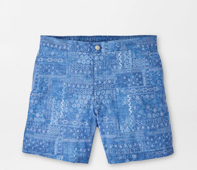 Peter Millar Patchwork Tile Swim Trunk