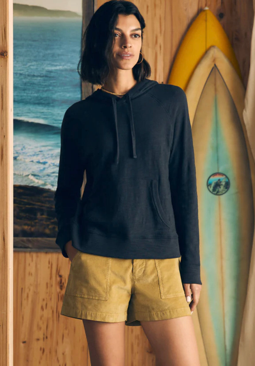 Faherty W Sunwashed Slub Hoodie