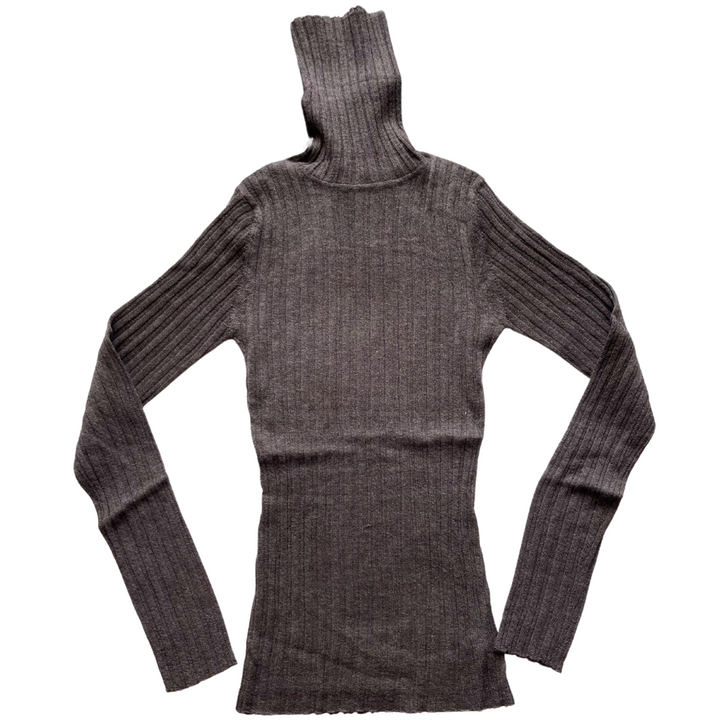 Autumn Cashmere W Variegated Rib Turtleneck