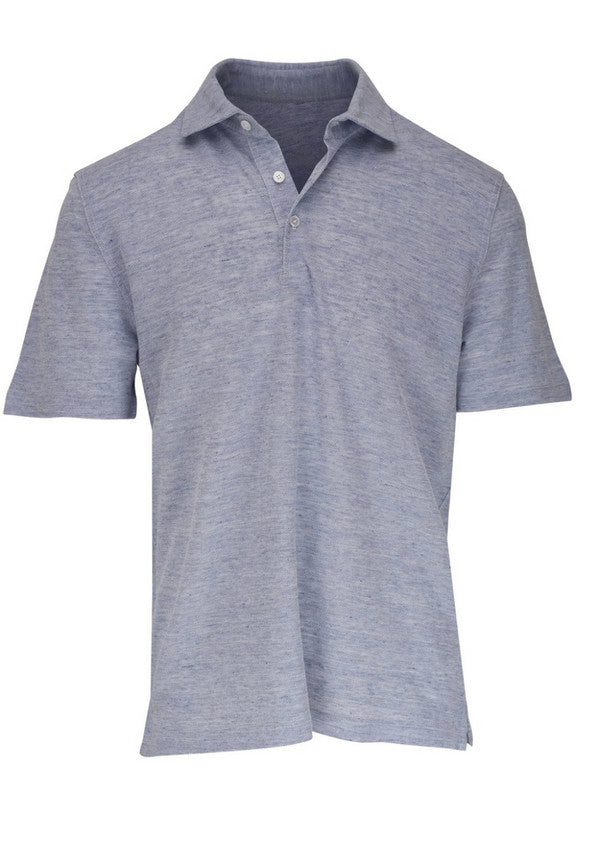 Fedeli Zero MM Piquet Linen Cotton Melange Polo