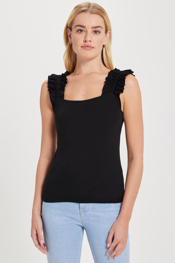 Goldie W Ruffle Strap Top