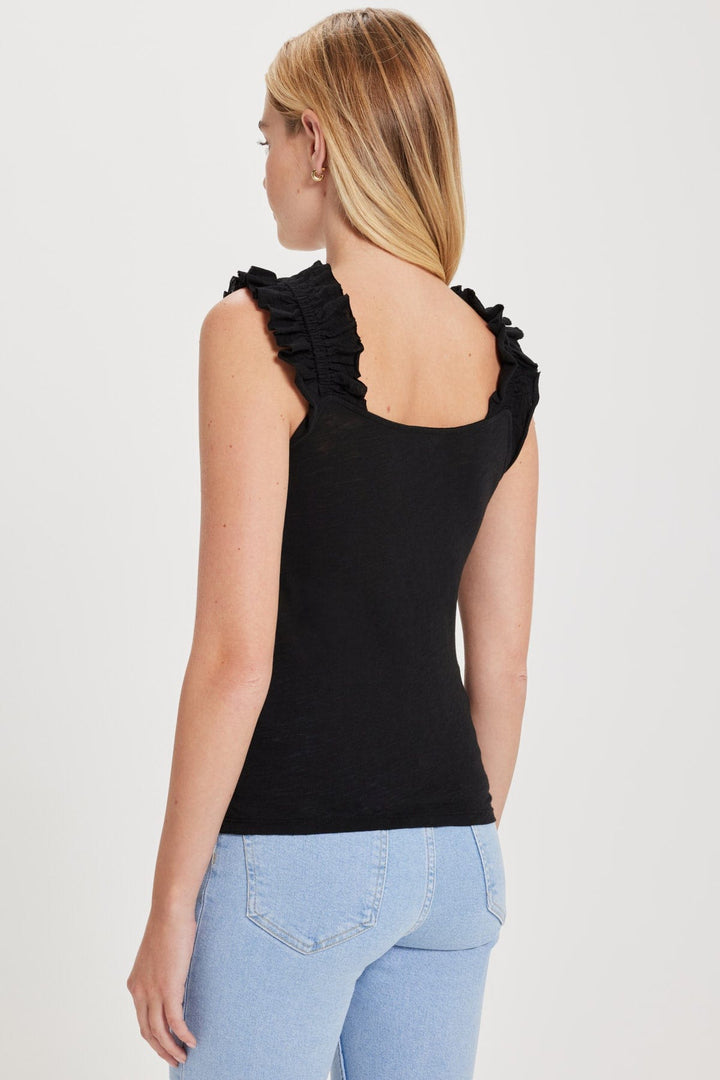 Goldie W Ruffle Strap Top