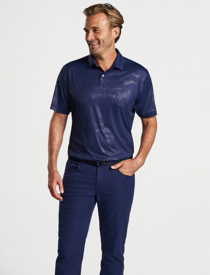 Peter Millar Featherweight Logo Camo Polo