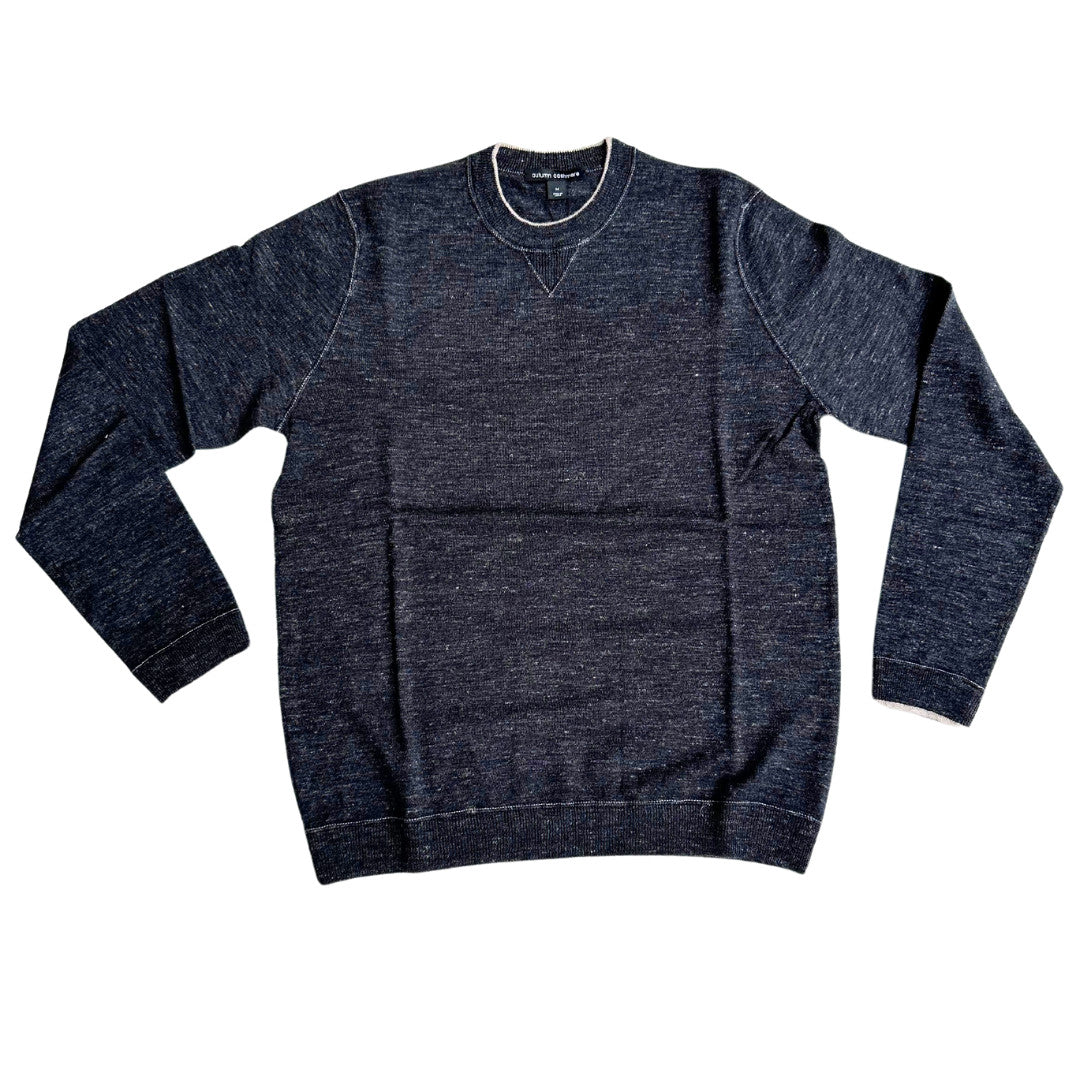 Autumn Cashmere Tencel Coverstitch Crew Tipping