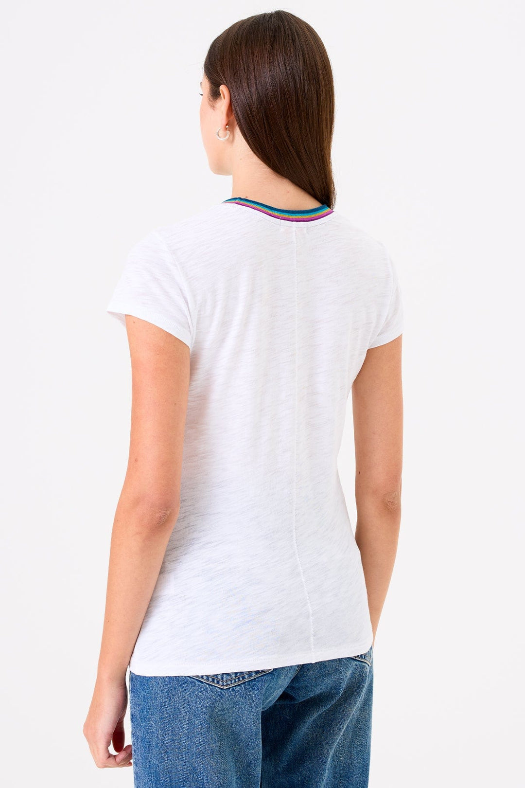 Goldie W Summer Rainbow Ringer Tee