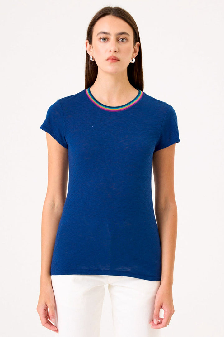Goldie W Summer Rainbow Ringer Tee