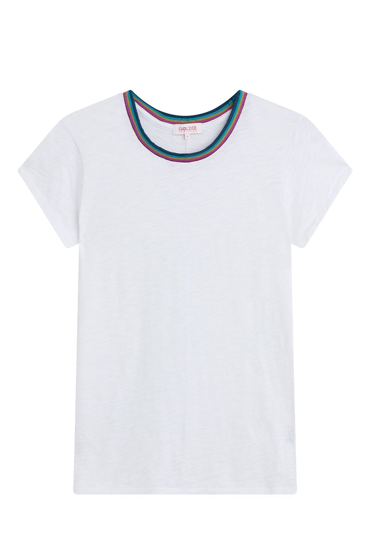 Goldie W Summer Rainbow Ringer Tee
