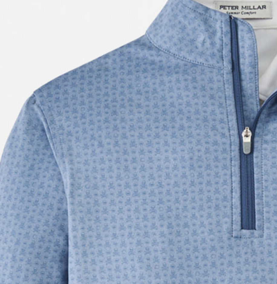 Peter Millar Perth Skull In One Performance 1/4 Zip