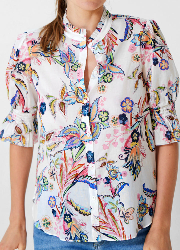 Go Silk Fleurant Hannah Shirt Printed