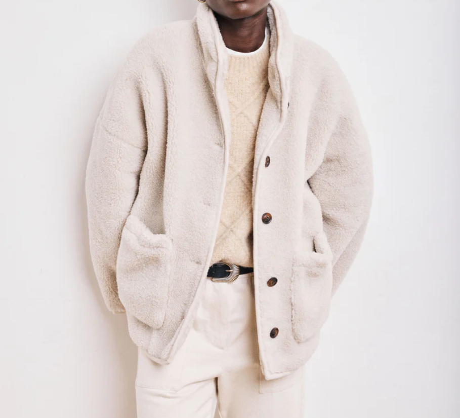 Hartford Vanille Coat Woman Knitted Coat