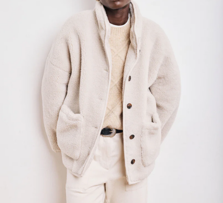 Hartford Vanille Coat Woman Knitted Coat