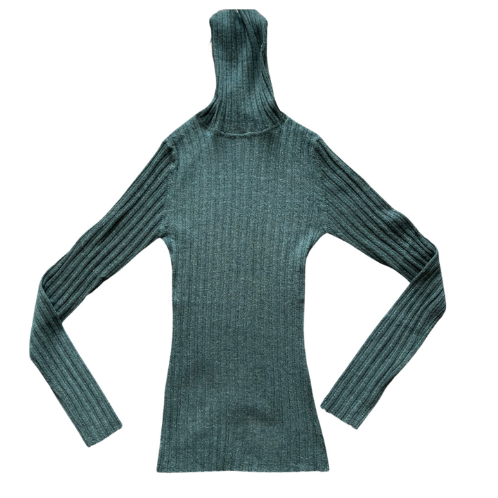 Autumn Cashmere W Variegated Rib Turtleneck